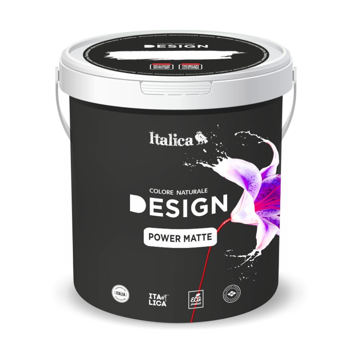 Высокопрочная матовая краска ITALICA DESIGN, POWER MATTE, база «А»  (1кг)